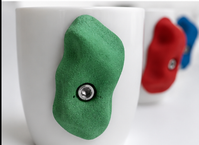 climbing hold mug